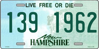 NH license plate 1391962