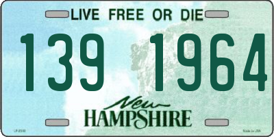 NH license plate 1391964