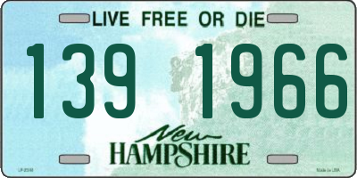 NH license plate 1391966