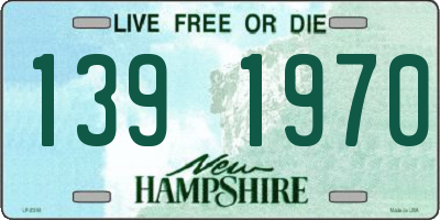 NH license plate 1391970
