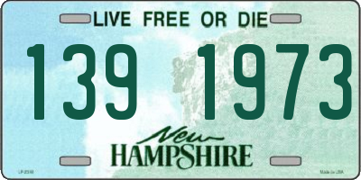 NH license plate 1391973