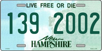 NH license plate 1392002