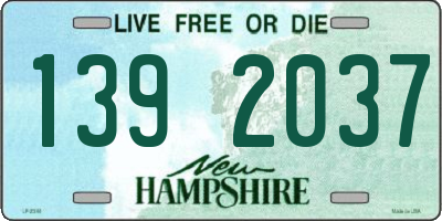 NH license plate 1392037
