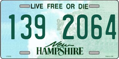 NH license plate 1392064