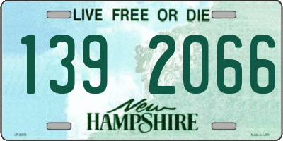 NH license plate 1392066