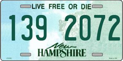 NH license plate 1392072