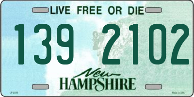 NH license plate 1392102
