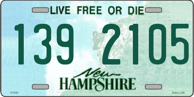 NH license plate 1392105