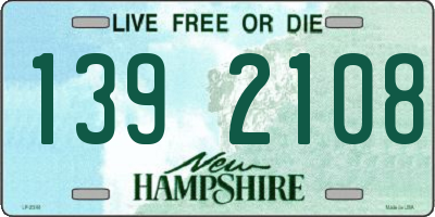 NH license plate 1392108