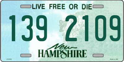 NH license plate 1392109
