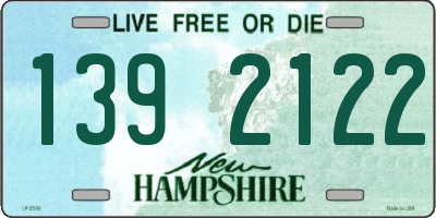 NH license plate 1392122
