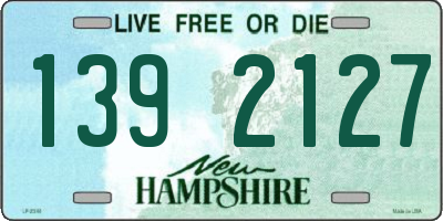 NH license plate 1392127