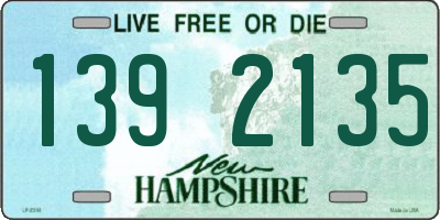 NH license plate 1392135