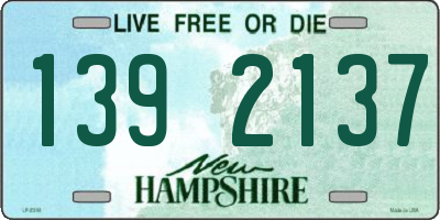 NH license plate 1392137