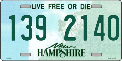 NH license plate 1392140