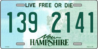 NH license plate 1392141