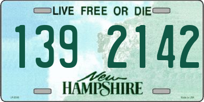 NH license plate 1392142