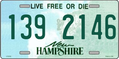 NH license plate 1392146