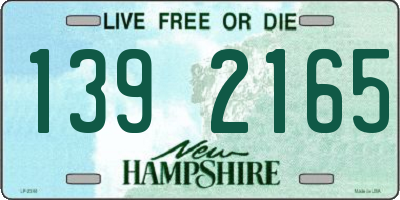 NH license plate 1392165