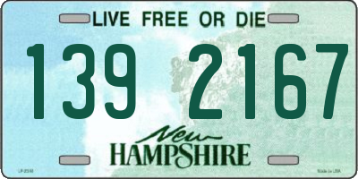 NH license plate 1392167