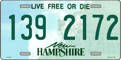 NH license plate 1392172