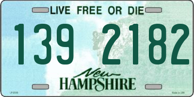 NH license plate 1392182