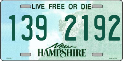 NH license plate 1392192