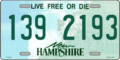 NH license plate 1392193