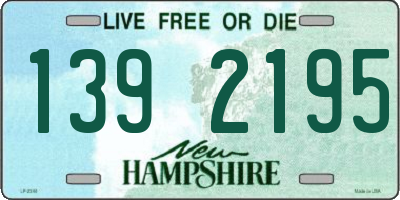 NH license plate 1392195
