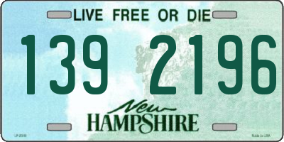 NH license plate 1392196