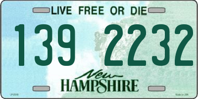 NH license plate 1392232