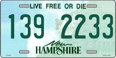NH license plate 1392233