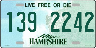 NH license plate 1392242