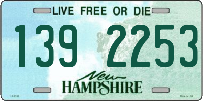 NH license plate 1392253
