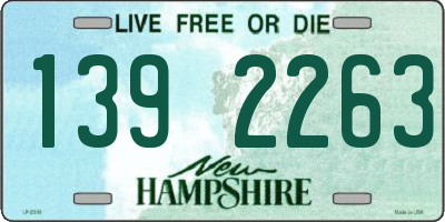 NH license plate 1392263