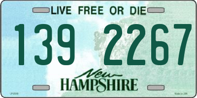 NH license plate 1392267