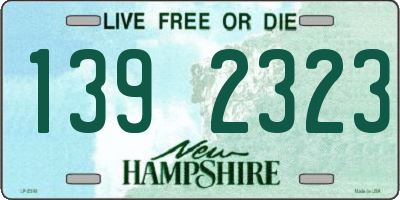 NH license plate 1392323