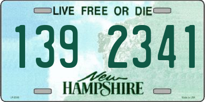 NH license plate 1392341
