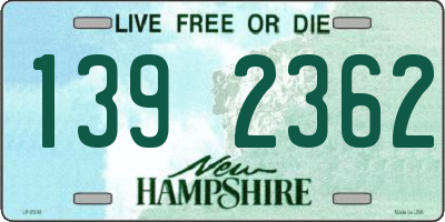 NH license plate 1392362
