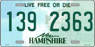 NH license plate 1392363