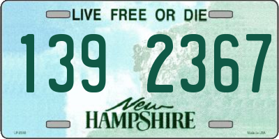 NH license plate 1392367