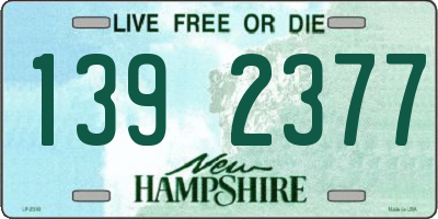 NH license plate 1392377