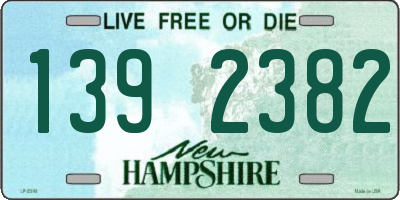 NH license plate 1392382