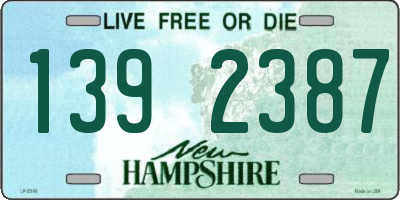 NH license plate 1392387