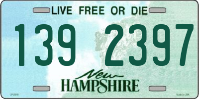 NH license plate 1392397