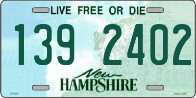 NH license plate 1392402