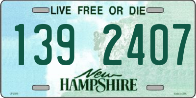 NH license plate 1392407