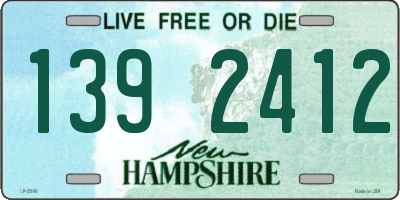 NH license plate 1392412