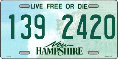 NH license plate 1392420