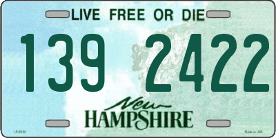 NH license plate 1392422